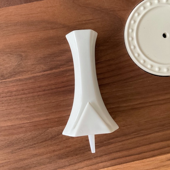 White Place Card Vase Platter Decor 💐 - Picture 5 of 7